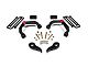 Zone Offroad 3-Inch Adventure Series Upper Control Arm Suspension Lift Kit (11-19 Silverado 3500 HD w/ Factory Overload Springs)