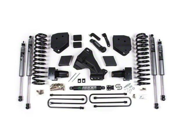 Zone Offroad 6-Inch Standard Suspension Lift Kit with Nitro Shocks (20-22 4WD 6.7L Powerstroke F-250 Super Duty)