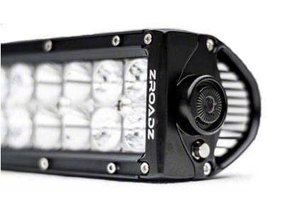 ZRoadz 12-Inch Double Row Straight LED Light Bar; Flood/Spot Combo Beam (Universal; Some Adaptation May Be Required)