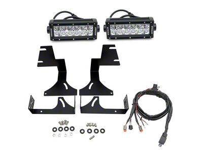 ZRoadz Two 6-Inch LED Light Bars with Rear Bumper Mounting Brackets (15-22 Colorado)