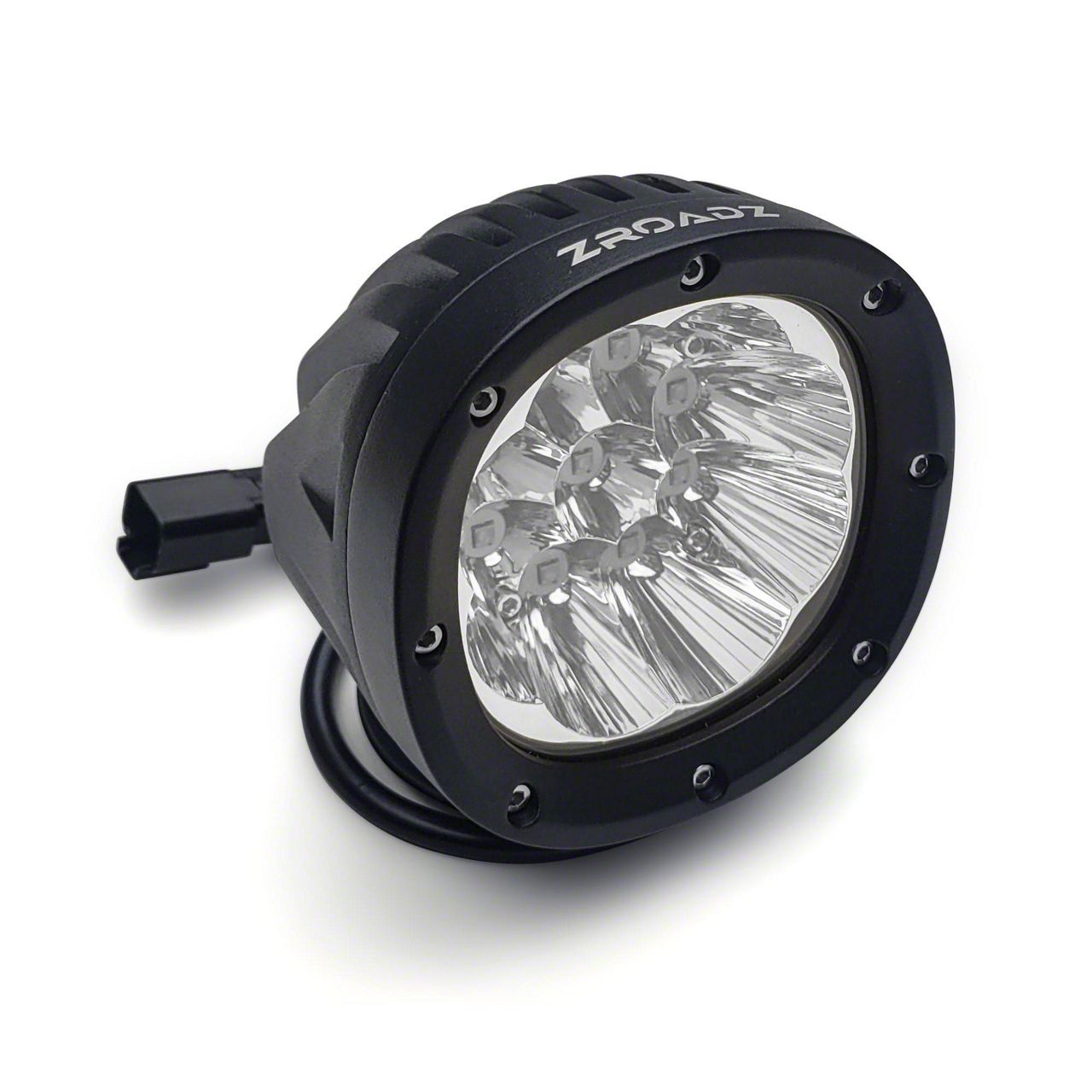 ZRoadz F-150 R1 Series 4-Inch Round Bright White LED Light; Flood/Spot ...