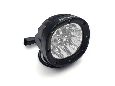 ZRoadz 4-Inch Round White LED Light; Flood/Spot Beam (Universal; Some Adaptation May Be Required)