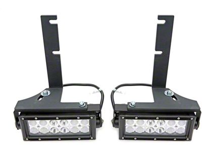 ZRoadz Two 6-Inch LED Light Bars with Rear Bumper Mounting Brackets (15-19 6.0L Silverado 3500 HD)