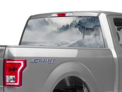 SEC10 F-150 Perforated Wolf Rear Window Decal T542475 (97-25 F-150 ...