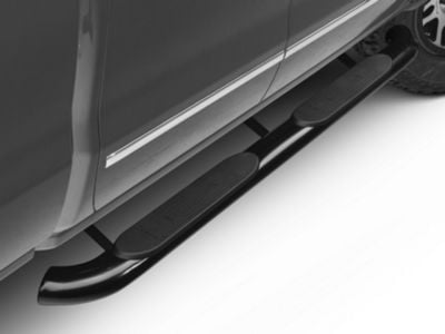 Barricade Silverado 1500 4-Inch Oval Bent End Side Step Bars; Rocker ...