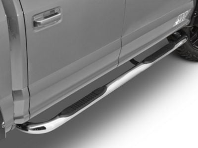 Barricade F-150 3-Inch 90 Degree Bent End Side Step Bars; Stainless ...