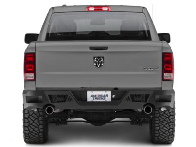 Barricade RAM 1500 Extreme HD Rear Bumper; Textured Black R102617 (09 ...