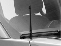 EcoAuto Flexible Replacement Antenna; 8-Inch; Black (97-24 F-150)