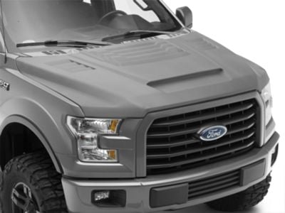 F-150 Rip Style Ram Air Cooling Hood; Unpainted (15-20 F-150, Excluding 