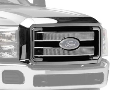 F-250 Super Duty Upper Grille Overlay; Chrome (11-16 F-250 Super Duty ...