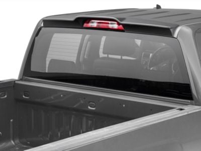 RedRock Sierra 1500 Rear Truck Cab Spoiler; Matte Black S503012 (14-18 ...