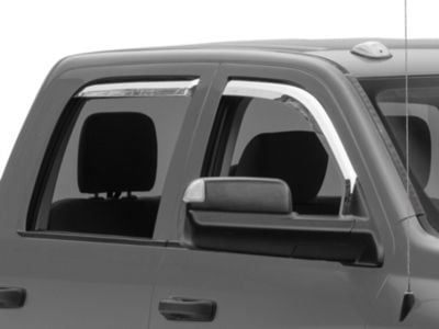 RAM Licensed by RedRock RAM 2500 Element Chrome Window Visors; Channel ...