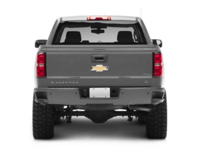 Opr Silverado Oem Style Steel Rear Bumper Pre Drilled For Backup Sensors Unpainted