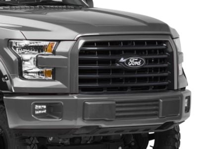 Putco F-150 Billet Aluminum Ford Oval Grille Emblem; Black T532092 (15 ...