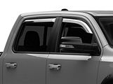 Putco Element Chrome Window Visors; Front and Rear (19-24 RAM 1500 Crew Cab)