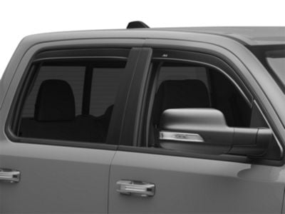 RAM 1500 Low Profile Ventvisor Window Deflectors; Front and Rear; Dark ...