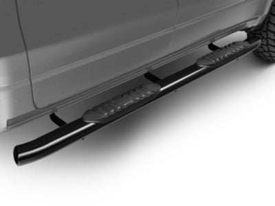 RedRock RAM 1500 5-Inch Oval Bent End Side Step Bars; Black R115684 (19 ...