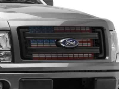 RedRock F-150 Grille Insert; Old Glory T569091 (09-14 F-150, Excluding ...