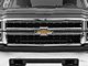 Rough Country Mesh Upper Grille Inserts with 30-Inch Black Series LED Light Bar; Black (14-15 Silverado 1500)