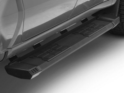 Rough Country Silverado 1500 HD2 Running Boards; Black SRB01900B (19-25 ...