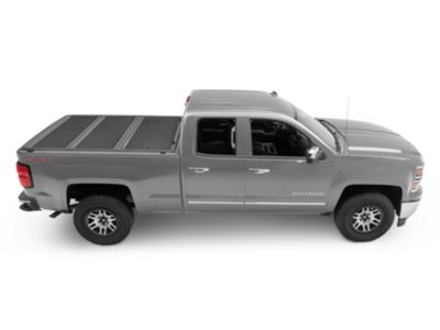 Rough Country Silverado 1500 Hard Low Profile Tri-Fold Tonneau Cover ...