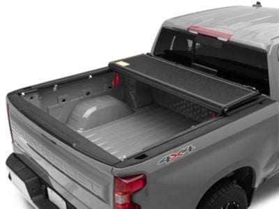 Rough Country Silverado 1500 Hard Low Profile Tri-Fold Tonneau Cover ...