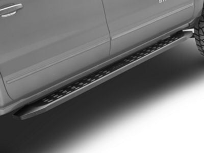 Rough Country Silverado 1500 RPT2 Running Boards; Matte Black 44001 (07 ...