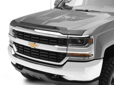 Silverado 1500 Aeroskin LightShield Hood Protector; Black (16-18 ...