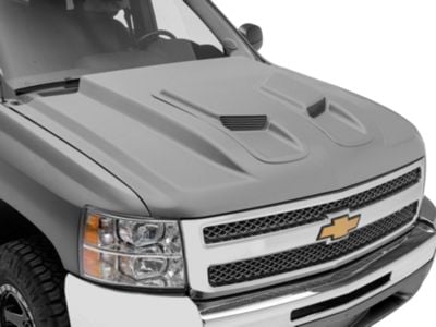 Silverado 1500 Ram Air Style Hood; Unpainted (07-13 Silverado 1500 ...