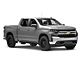 Square Tube Drop Style Nerf Side Step Bars; Matte Black (19-24 Silverado 1500 Crew Cab)