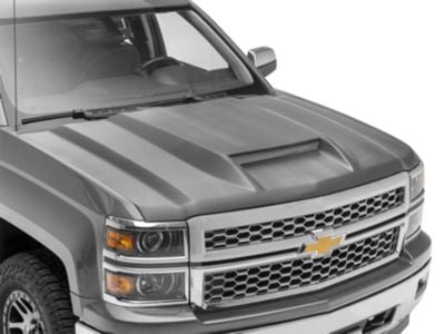 Silverado 1500 TYPE-RS Style Ram Air Hood; Unpainted (14-15 Silverado ...